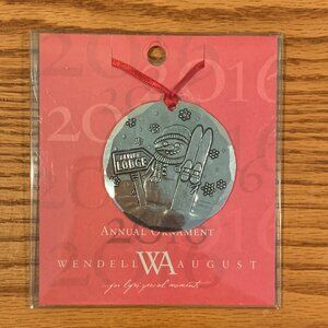 2016 WENDELL AUGUST FORGE CHRISTMAS ORNAMENT, ALPINE FROST, ALUMINUM, NEW